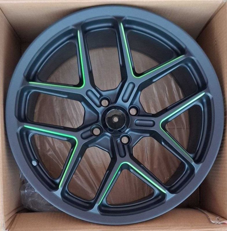 Продаются новые диски R17 / 4-100 MATT BLACK MILLING GREEN