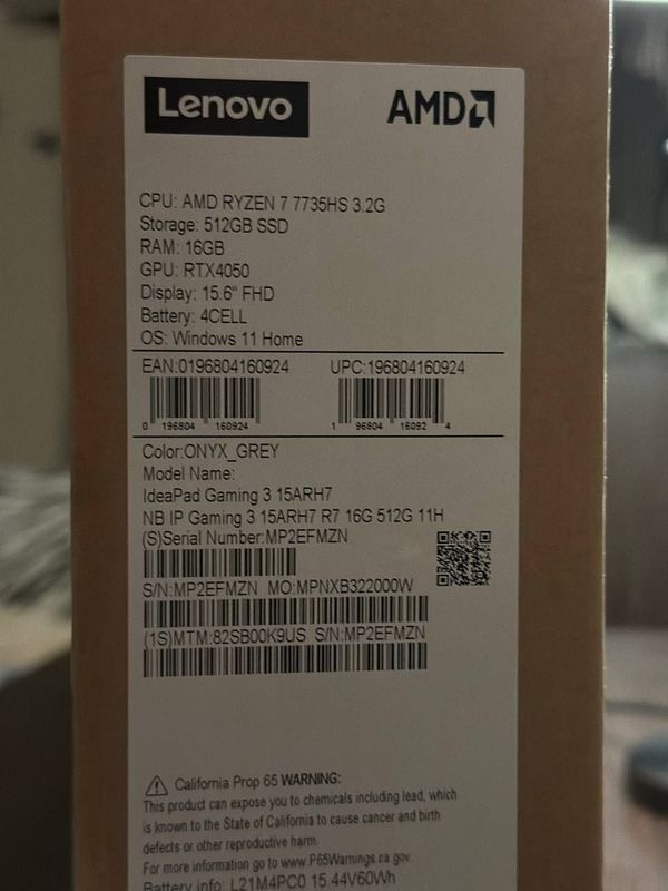 Игровой Ноутбук Lenovo RTX-4050