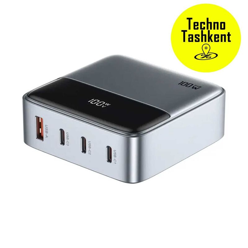 Сетевое зарядное устройство 100W Green Lion GaNPremium, PPS, PD