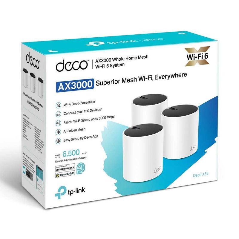 Mesh-система Wi-Fi 6 TP-Link Deco X55 (3-pack)/AX3000