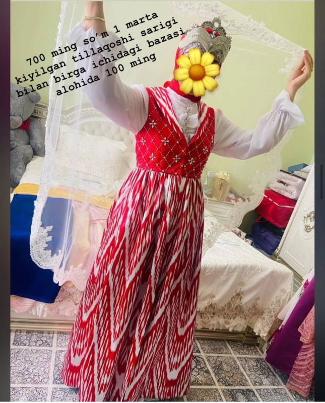 1 marta kiyilgan kelishtirib beraman koylak