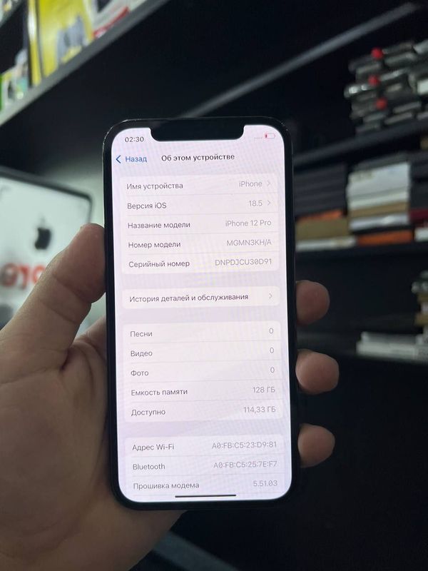 Model: Iphone 12 Pro Xotira: 128GB Xolati: yaxshi Ekrani: alishga org Model: Iphone 12 Pro Xotira: 128GB Xolati: yaxshi Ekrani: alishga org