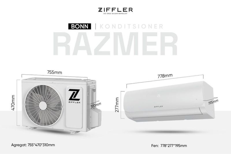 Кондиционер ZIFFLER INVERTER Доставка по городу бесплатная Кондиционер ZIFFLER INVERTER Доставка по городу бесплатная