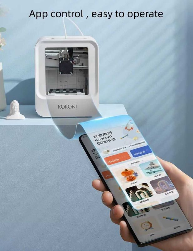 Boshlovchilar uchun mobil ilovadan boshqariladigan mini 3D printer Boshlovchilar uchun mobil ilovadan boshqariladigan mini 3D printer