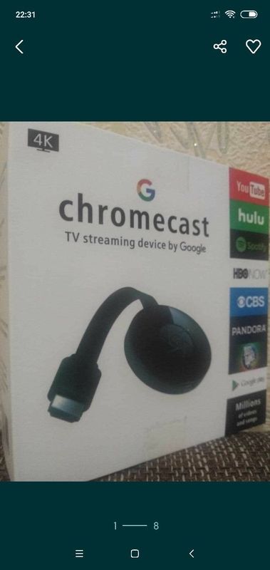 TV Smart HDMI Приставка(медиаплеер) на телевизор/монитор Chromecast