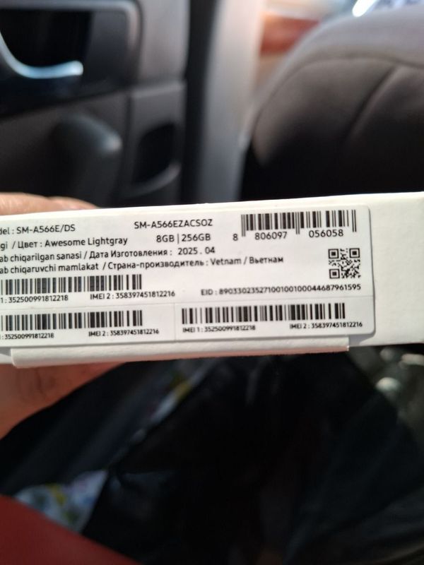 Samsung Galaxy A56 5g 8/256 gb holati yangi 1 haftalik Samsung Galaxy A56 5g 8/256 gb holati yangi 1 haftalik