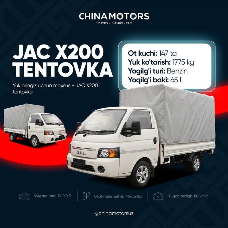 Jac x200 Tentovka