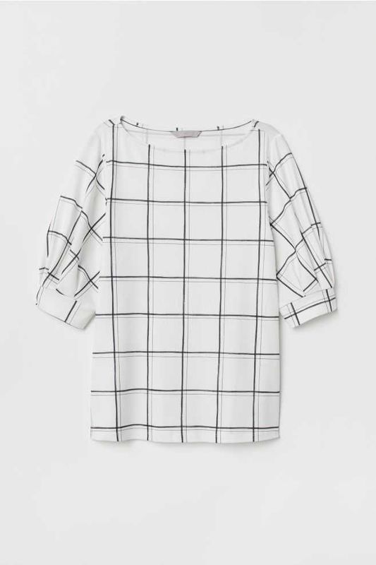 Блузка в чёрно-белую полоску H&M Блузка в чёрно-белую полоску H&M