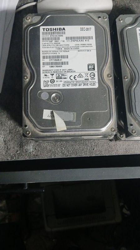 Toshiba 500 gb hard kolichstva.