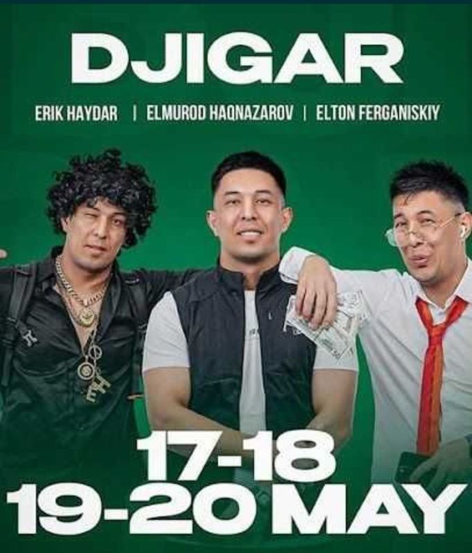 Erik Haydar konsertiga beletlar bor Erik Haydar konsertiga beletlar bor
