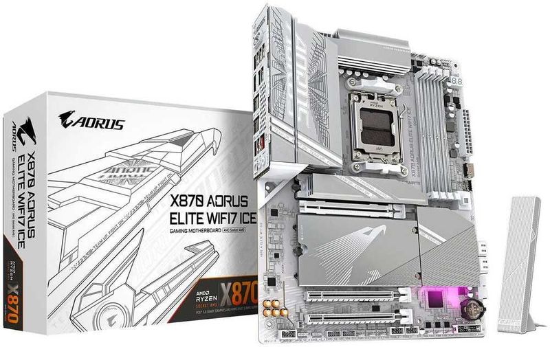 Материнская плата GIGABYTE X870 AORUS ELITE ICE