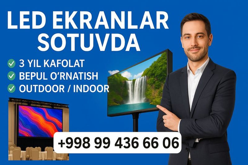LED EKRAN (5x2) — Oydin Bozor markazida! LED EKRAN (5x2) — Oydin Bozor markazida!