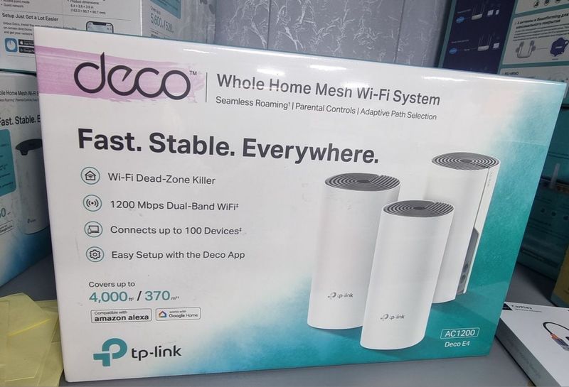Tp-Link Mesh Wi-Fi система Deco E4 3-packs