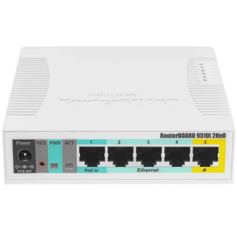 Wi-Fi роутер MikroTik RB951Ui-2HnD Wi-Fi роутер MikroTik RB951Ui-2HnD