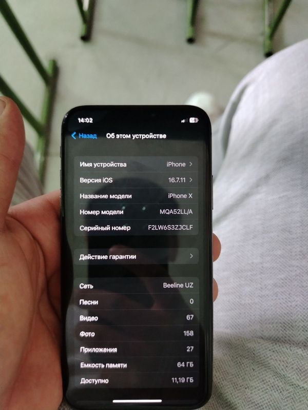 Iphone x holati ideal