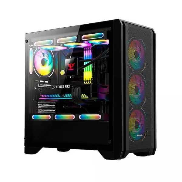Huntkey CASE GX750A black/white кейс компьютерный Huntkey CASE GX750A black/white кейс компьютерный