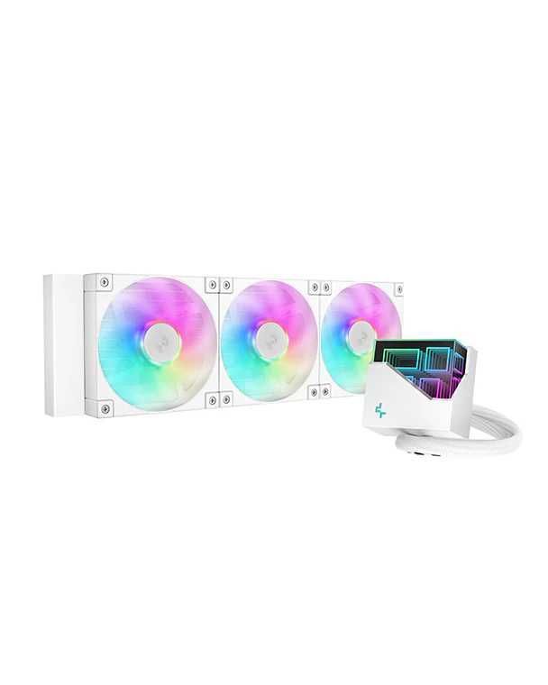 ; Система жидкостного охлаждения DEEPCOOL LT360 WHITE ARGB