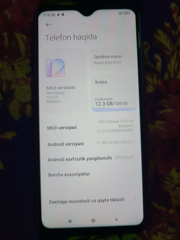 Redmi not 8 pro sotiladi srochni