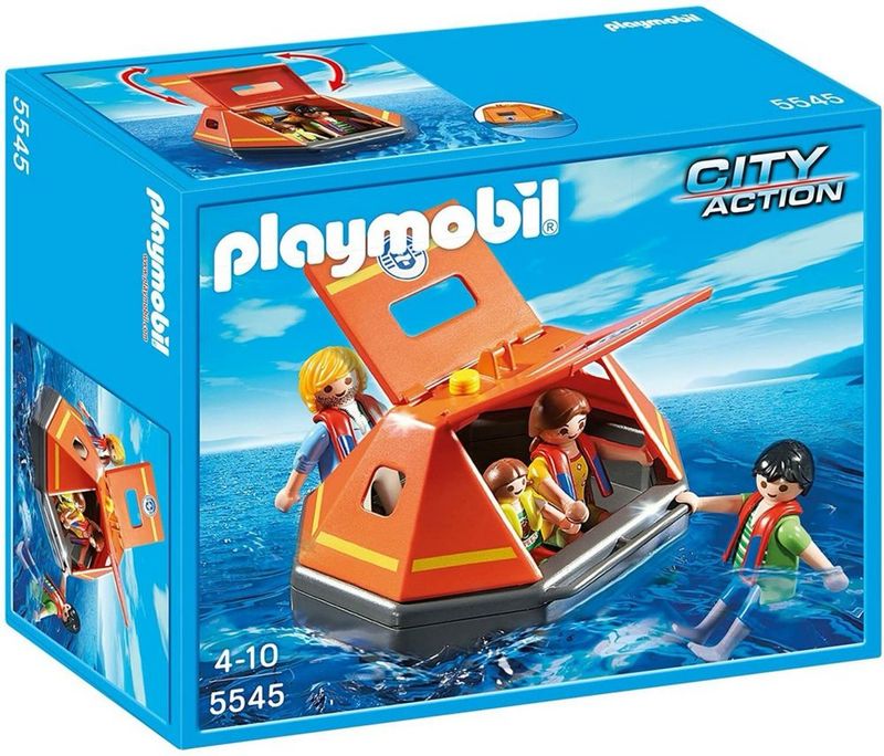 Набор Playmobil для игры на воде спасательный плот