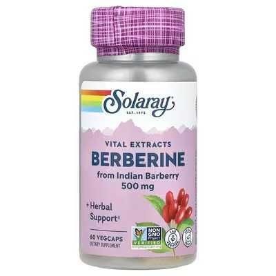 Solaray, Berberine, 500mg, 60 VegCaps