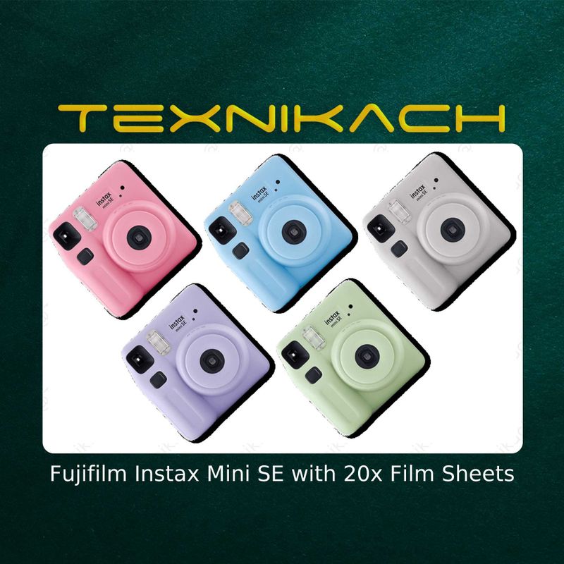 Fujifilm Instax Mini SE with 20x Film Sheets Доставка Бесплатно Fujifilm Instax Mini SE with 20x Film Sheets Доставка Бесплатно