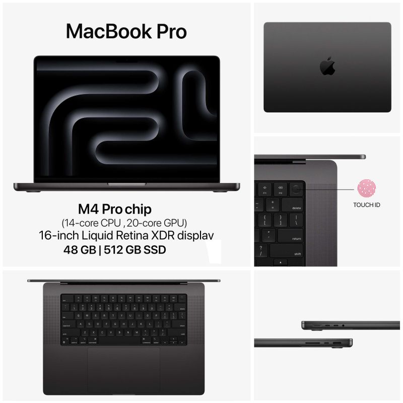 MacBook Pro 16‑inch M4 Pro 48/512GB Space Black