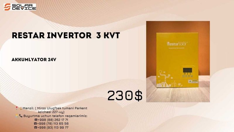 Restar Inertor 3 Kw Restar Inertor 3 Kw