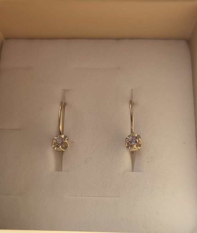 Детские серьги серебро 925 пробы