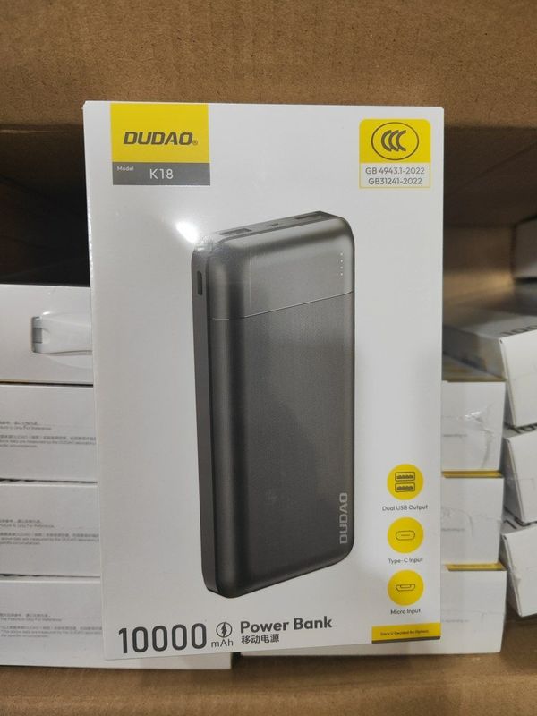 БЕПУЛ Доставка,Оригинал Power Bank Dudao K18/K18 pro 10.000/20.000 mAh