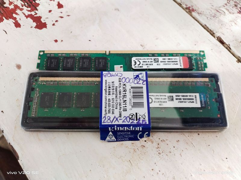 ОЗУ DIMM DDR3 1600 МГц 8 ГБ x 2 KVR16LN11/8 (2022)