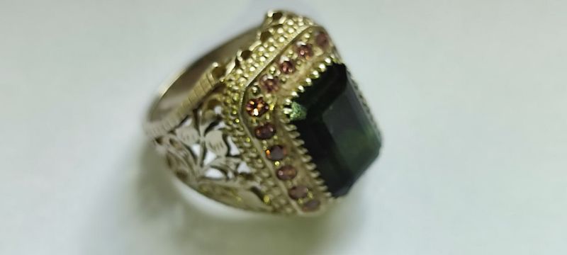 Перстень с камнем ТУРМАЛИН