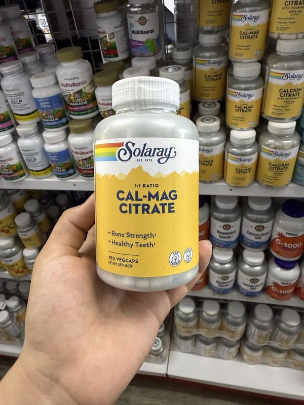 Solaray Calcium Magnesium Citrate 180capsules Solaray Calcium Magnesium Citrate 180capsules