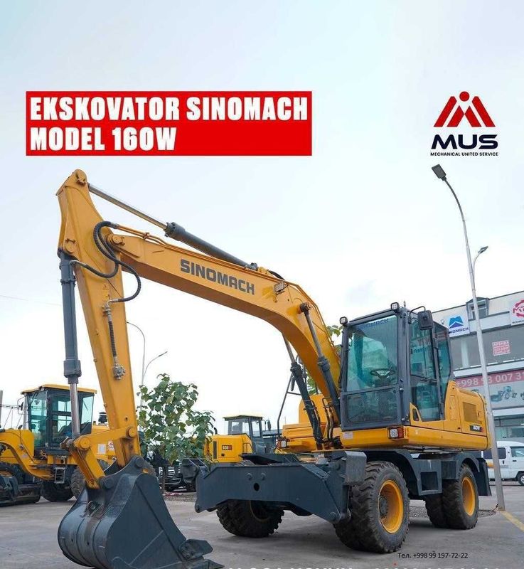 Ekskavator SINOMACH Model 160W – Katta Ishlar Uchun Kuchli Hamkor!