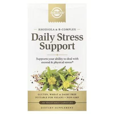 Защита от стресса 60 капсул Solgar, Daily Stress Support, из Америки Защита от стресса 60 капсул Solgar, Daily Stress Support, из Америки