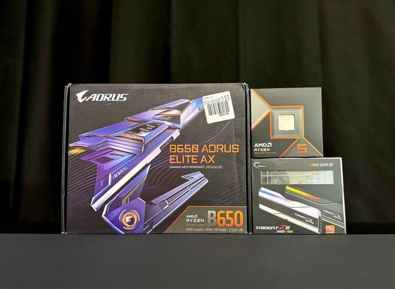 AMD Ryzen 5 9600X + G.Skill RGB 32GB 6000Hz+ Gigabyte B650 Aorus Elite