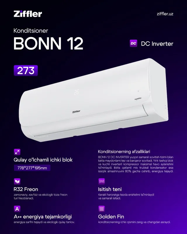 Кондиционеры Ziffler 12 Оптом и в Розницу