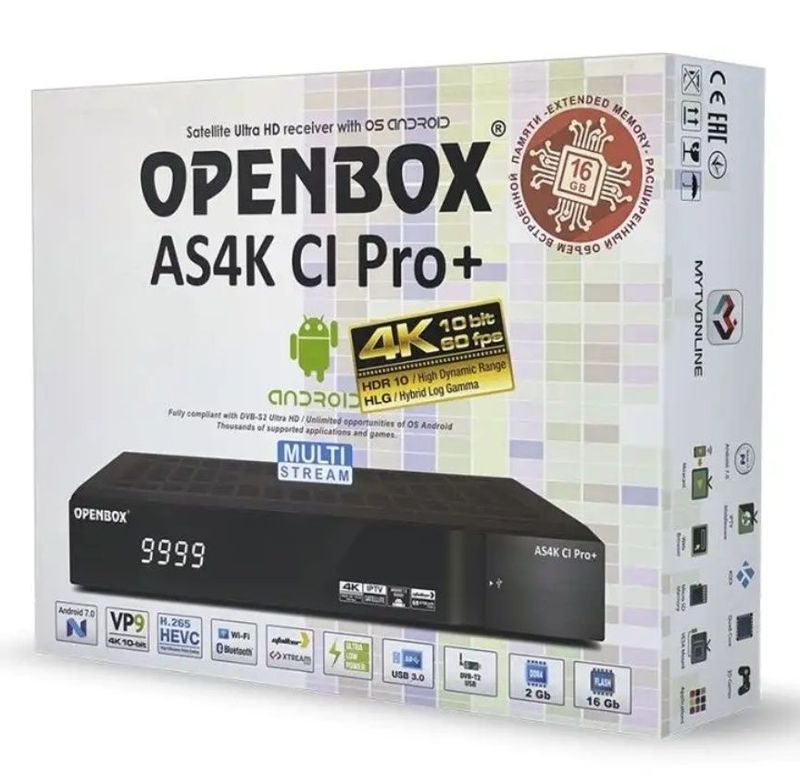 Спутниковый ресивер Openbox AS4K CI Pro+