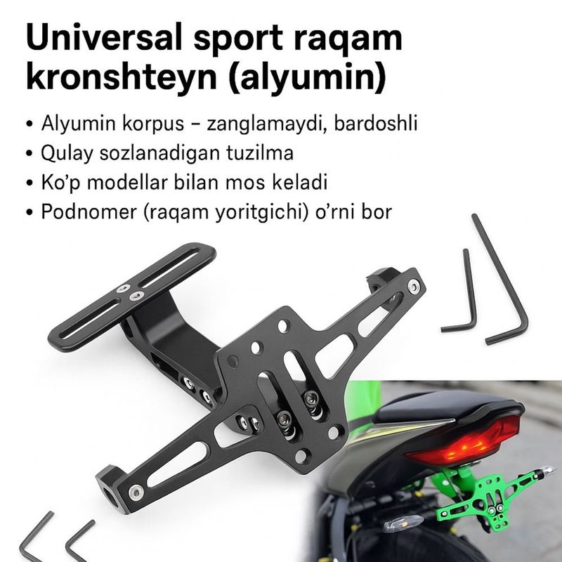 Uneversal sport podnomer alyuminiy skuter va motosiklar uchun mos! Uneversal sport podnomer alyuminiy skuter va motosiklar uchun mos!