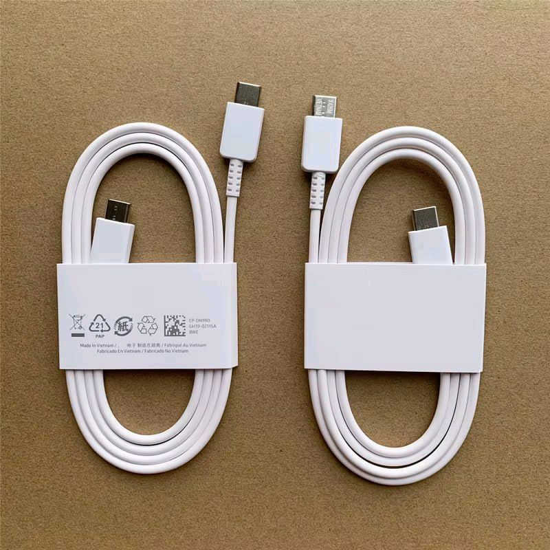 Samsung ORG kabel 25w tezkor quvvatlash Oq rang
