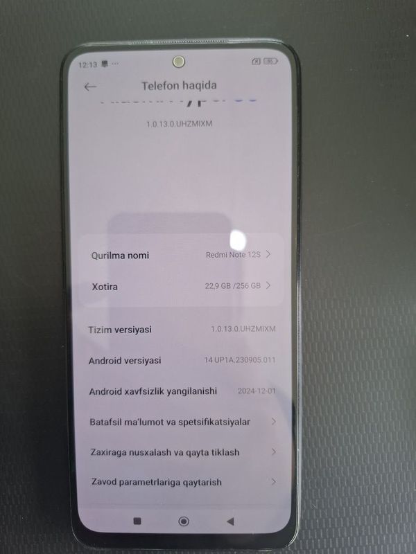 Redmi not 12s 256g