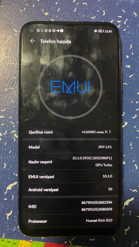 huawei nova 7i narxini kelishamiz yana