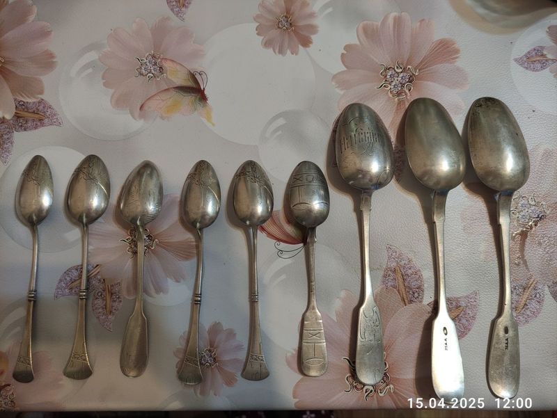 Серебряные царские ложки Серебряные царские ложки