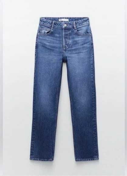 Zara regular/straight fit джинсы 36 (С)