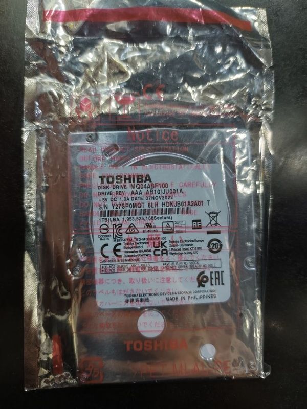 Hdd notebook 1 Tb Toshiba Hdd notebook 1 Tb Toshiba