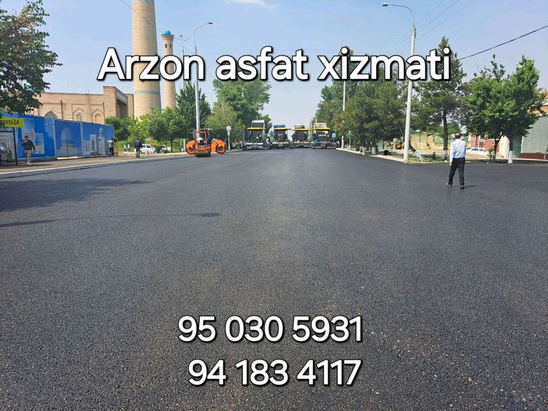 Asfalt qilish xizmati Asfalt qilish xizmati
