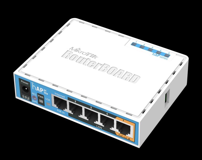 Wi-Fi роутер MikroTik hAP ac lite RB952Ui-5ac2nD Wi-Fi роутер MikroTik hAP ac lite RB952Ui-5ac2nD