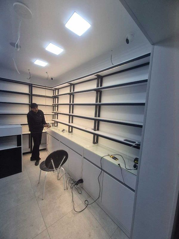 Magazinlar uchun Prilavka, stelaj, vitrinalarni zakazga tayyorlaiymiz!