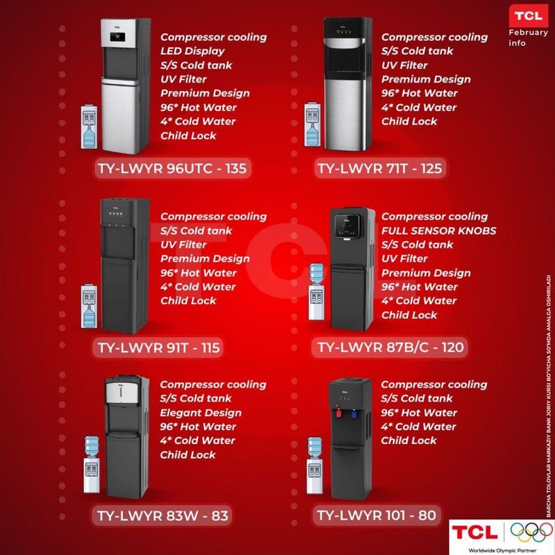 Кулер, куллер TCL Kuler, kuller Кулер, куллер TCL Kuler, kuller