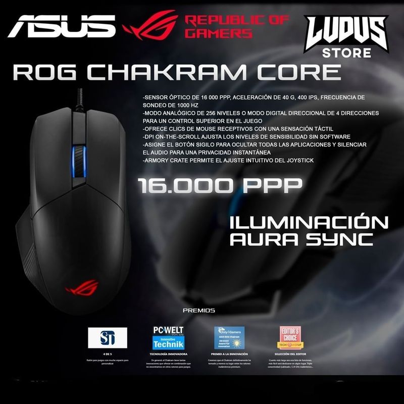 Asus Rog Chakram Core Проводная мышка/мышь Asus Rog Chakram Core Проводная мышка/мышь