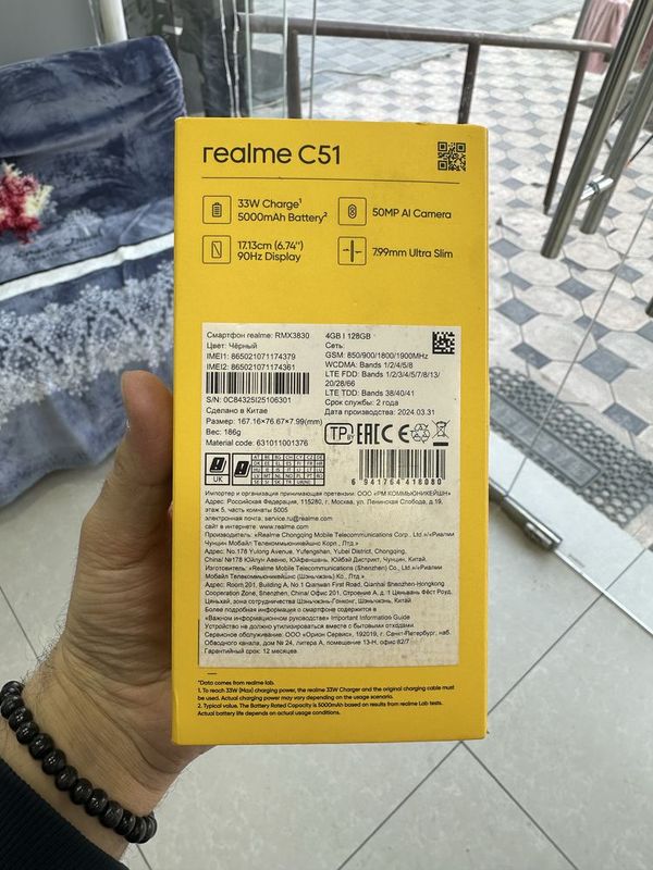 Realme c51 128GB qora